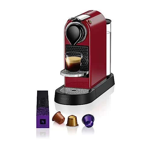 2026 Krups Nespresso Pixie Redesign Capsule Koffiezetapparaat | Espresso en Lungo | Industriële Stijl | Laag Energieverbruik | Automatische Uitschakeling | Verstelbare Lade | Recyclebare Capsules | Model XN306T
