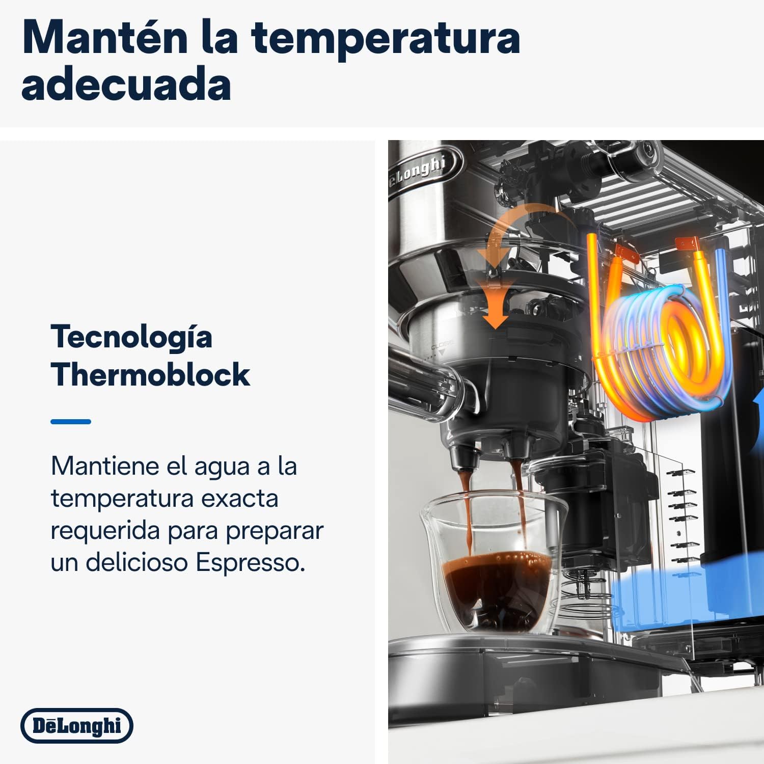 De'Longhi Dedica - RVS pompkoffiezetapparaat voor gemalen koffie of cups, espresso en cappuccino, 1,3 liter reservoir, anti-druppelsysteem, model EC685.M, metaalkleur