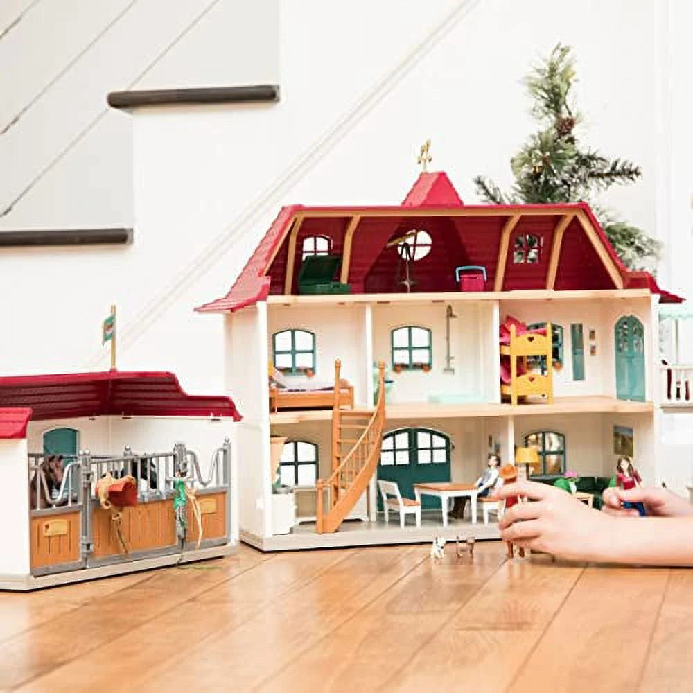 2026 Schleich – Paardenclub: Landhuis en stal aan het meer met accessoires. 192 stuks