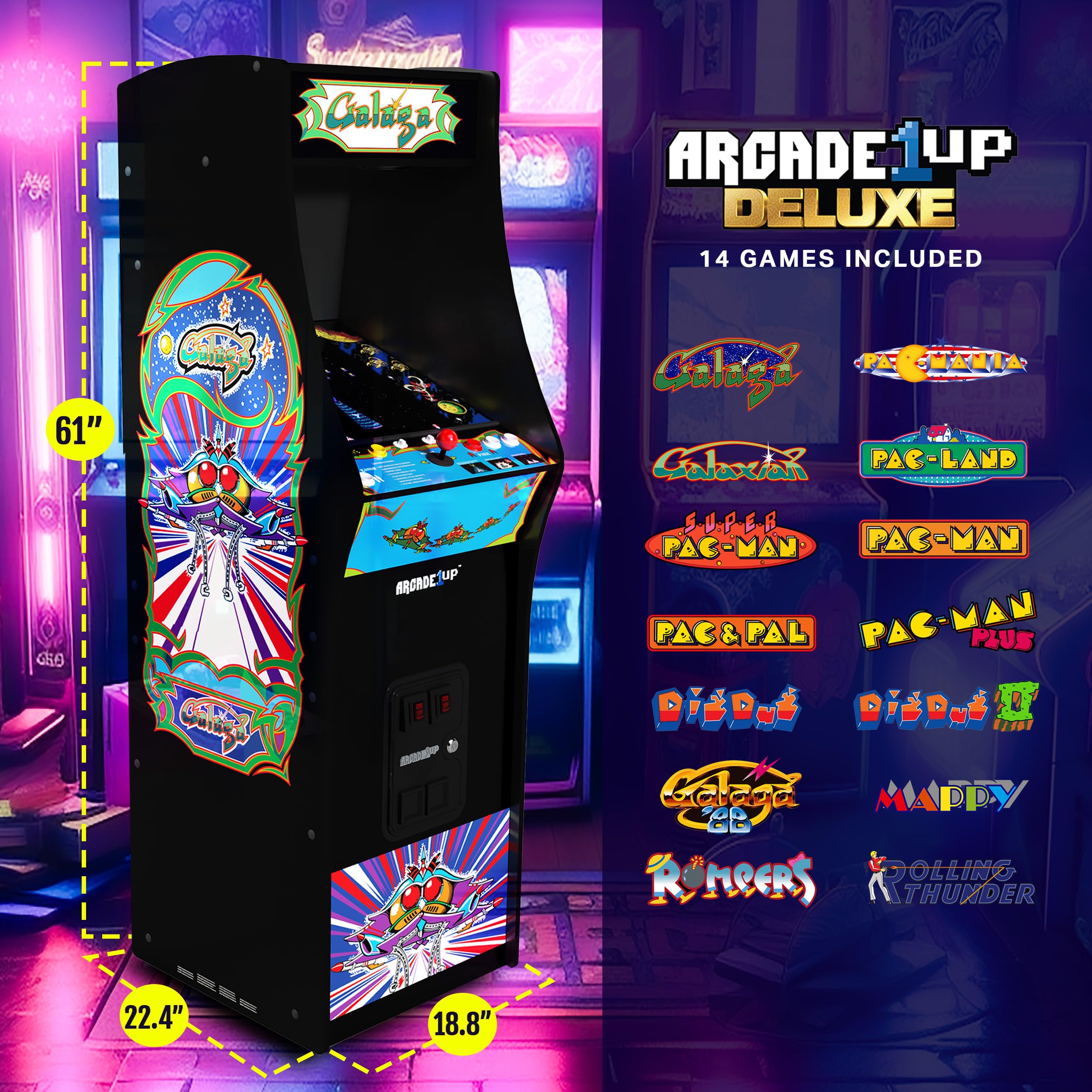 Arcade1Up Machine 5 voet hoge staande kast