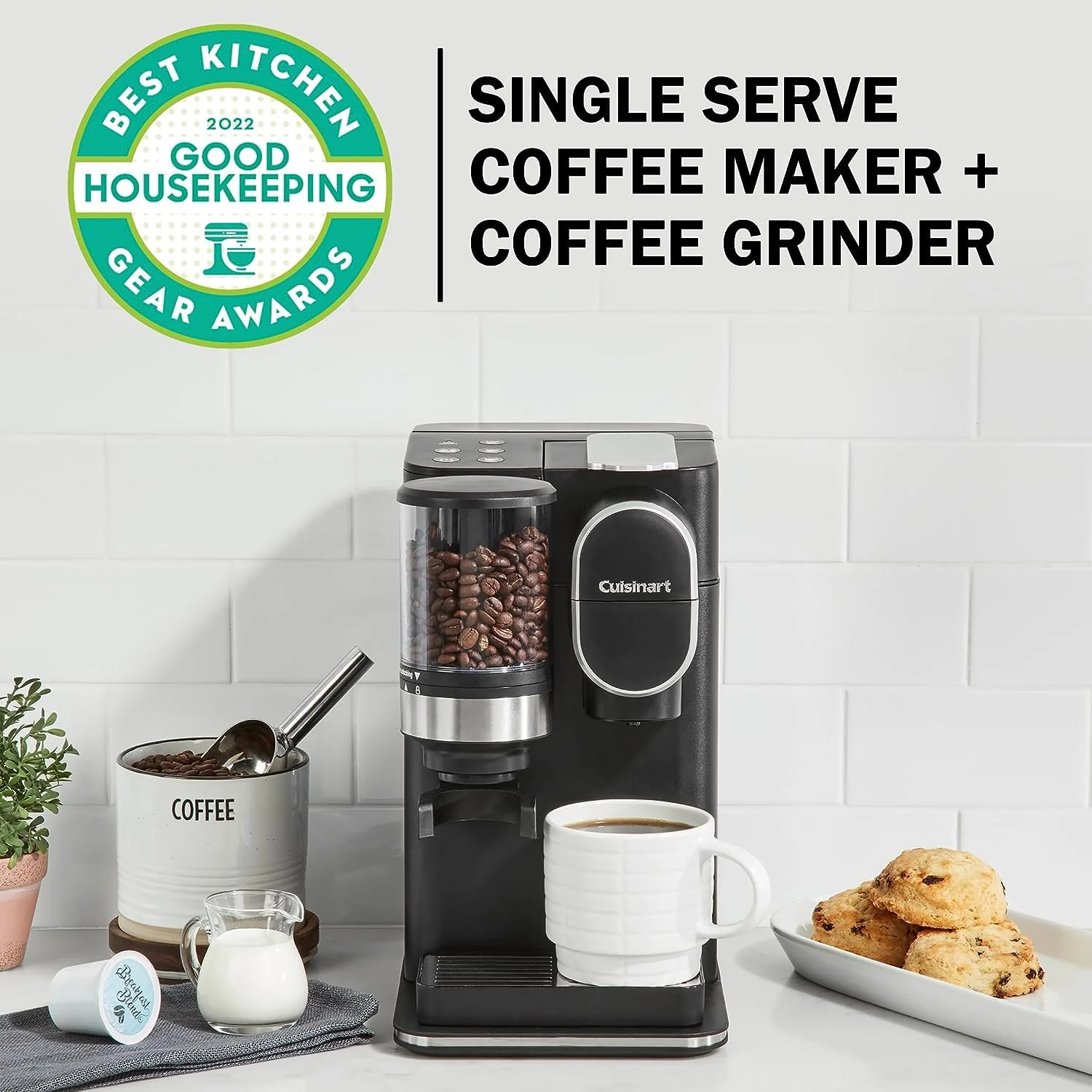 2026 Cuisinart Single-Serve Koffiezetapparaat + Koffiemolen