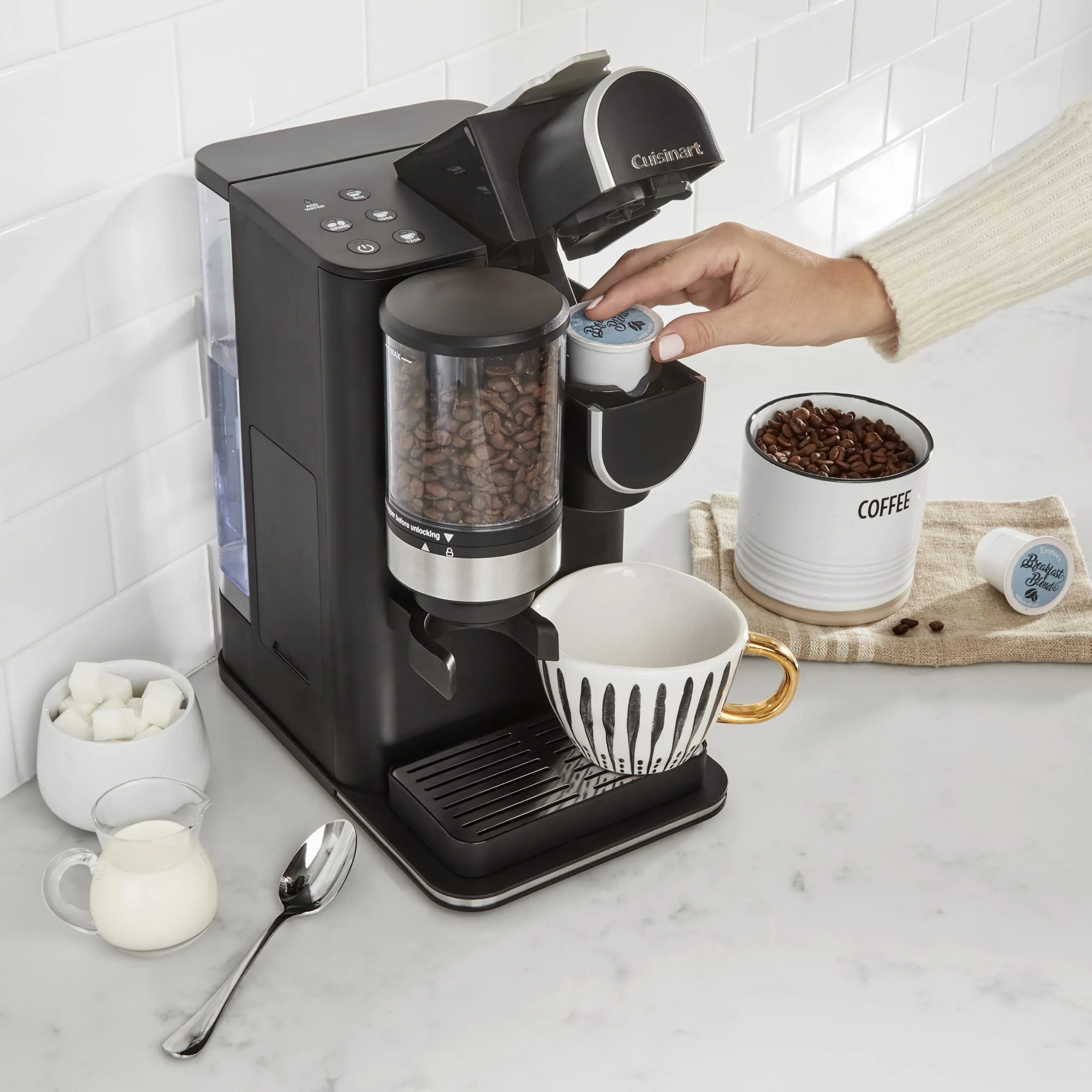 2026 Cuisinart Single-Serve Koffiezetapparaat + Koffiemolen