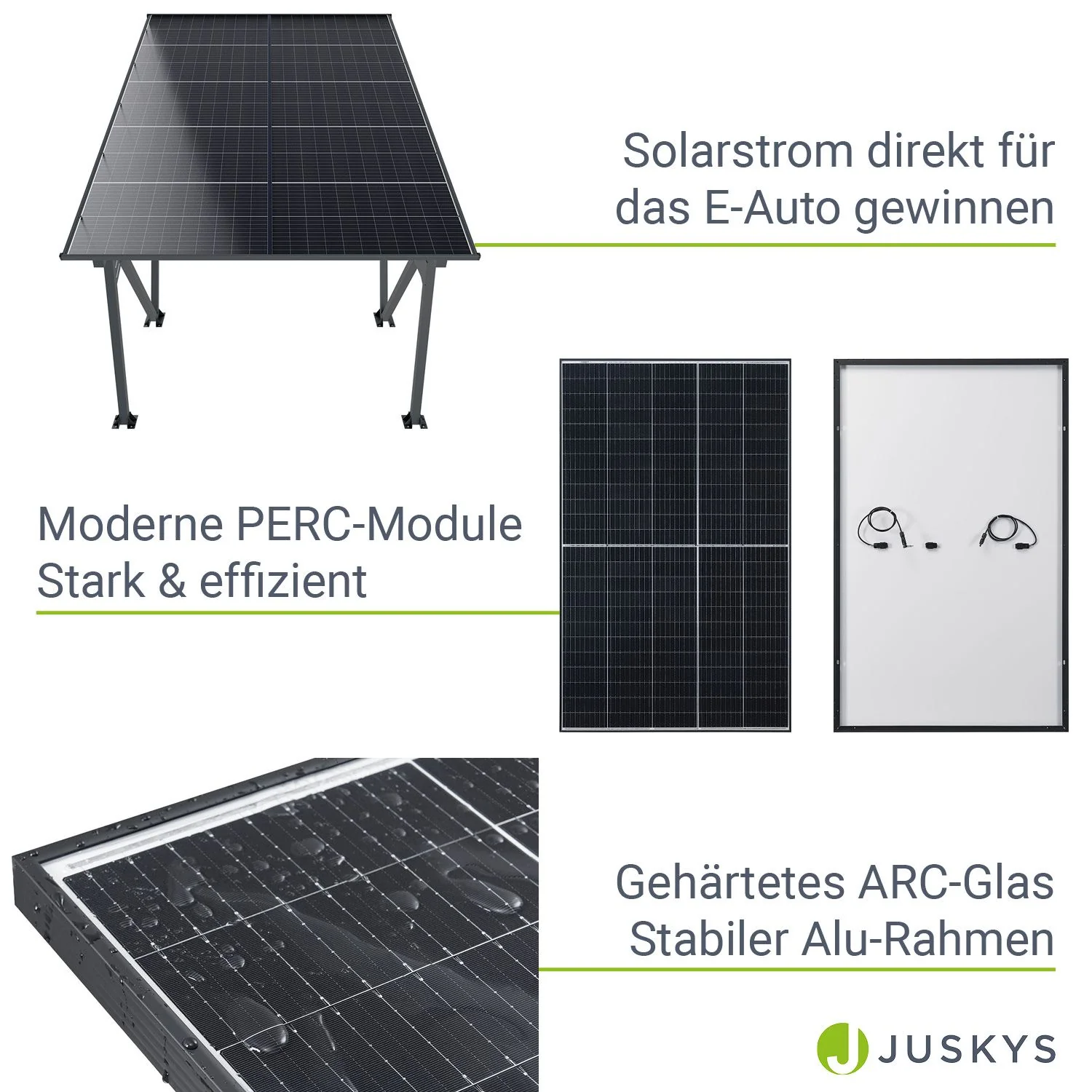 2026 SunLuxe Solar Carport-structuur - 4100 Watt