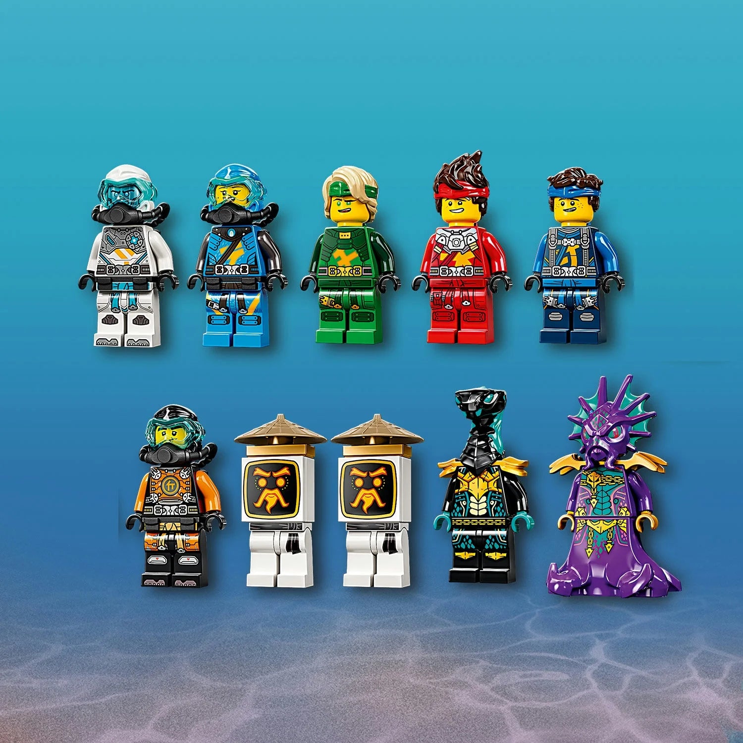LEGO NINJAGO Hydro Bounty Onderzeeër Bouwset 71756 met Kai en Nya Minifiguren, Ninja Speelgoed, Cadeaus voor Jongens en Meisjes vanaf 9 Jaar