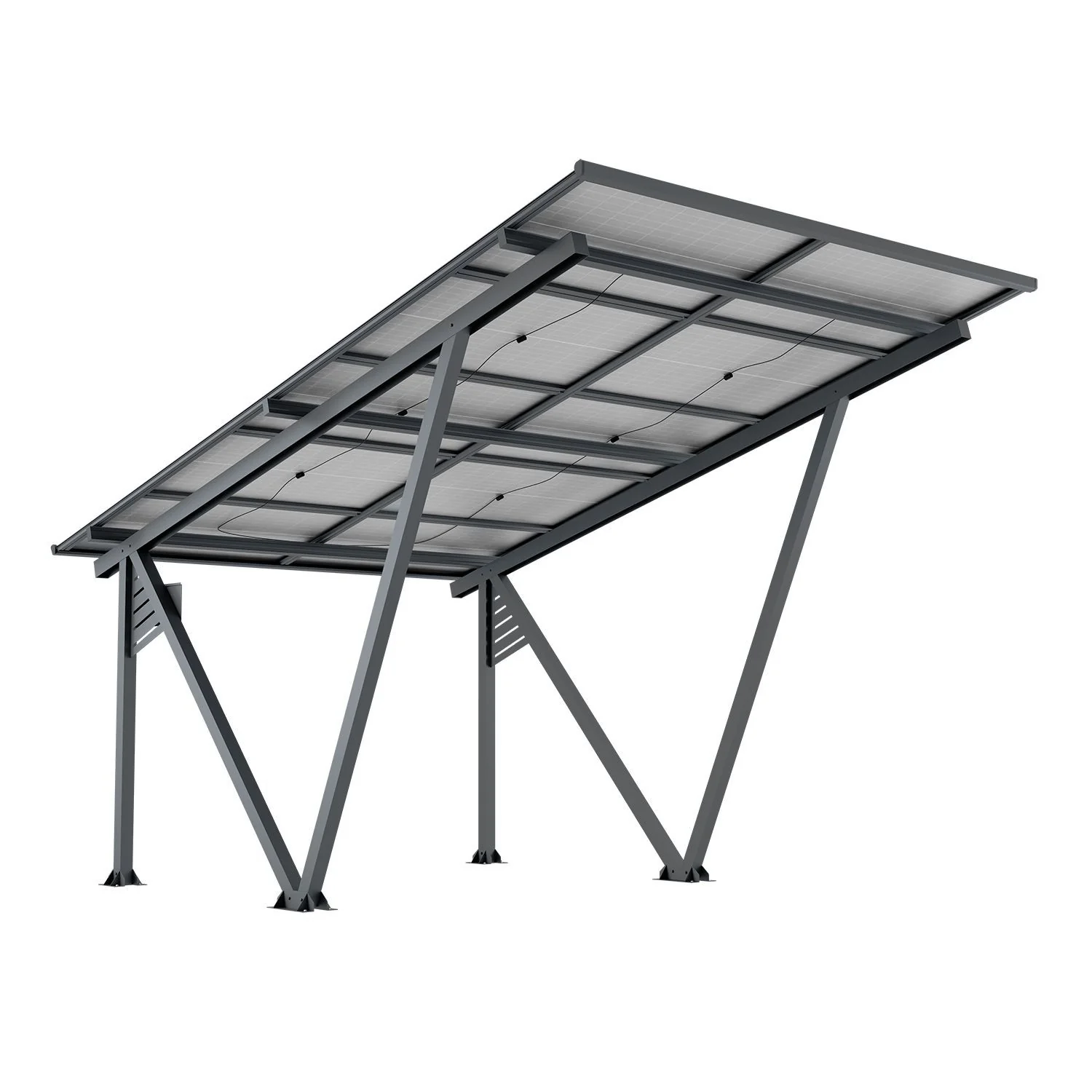 2026 SunLuxe Solar Carport-structuur - 4100 Watt