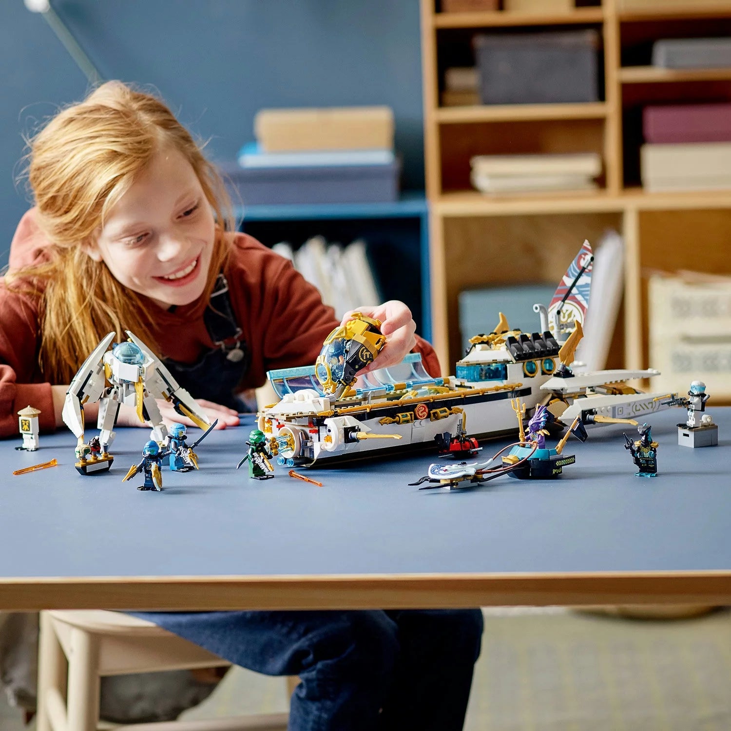 LEGO NINJAGO Hydro Bounty Onderzeeër Bouwset 71756 met Kai en Nya Minifiguren, Ninja Speelgoed, Cadeaus voor Jongens en Meisjes vanaf 9 Jaar