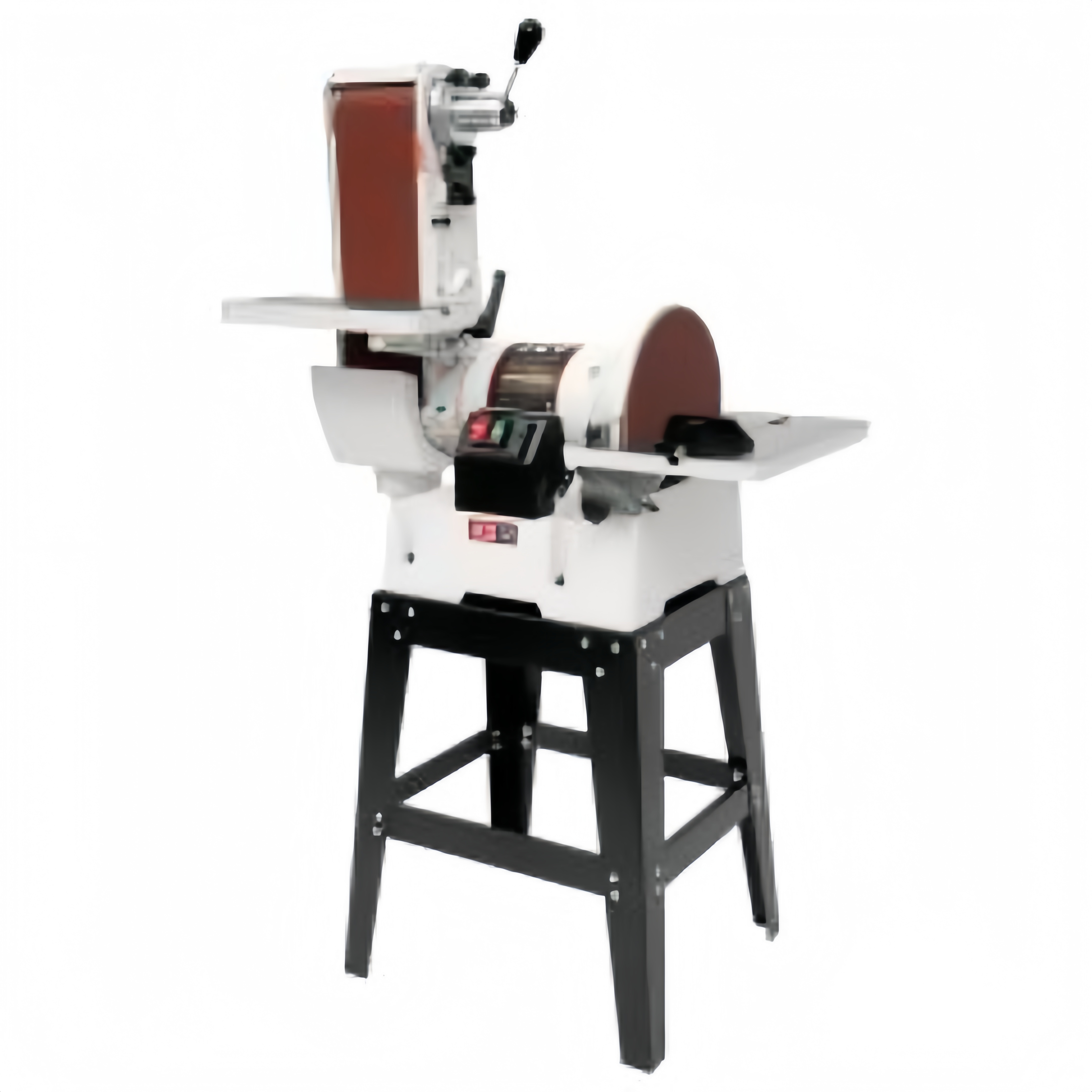 JET JSG-6DCK 6 x 48 inch / 12 inch band- en schijfschuurmachine met open standaard