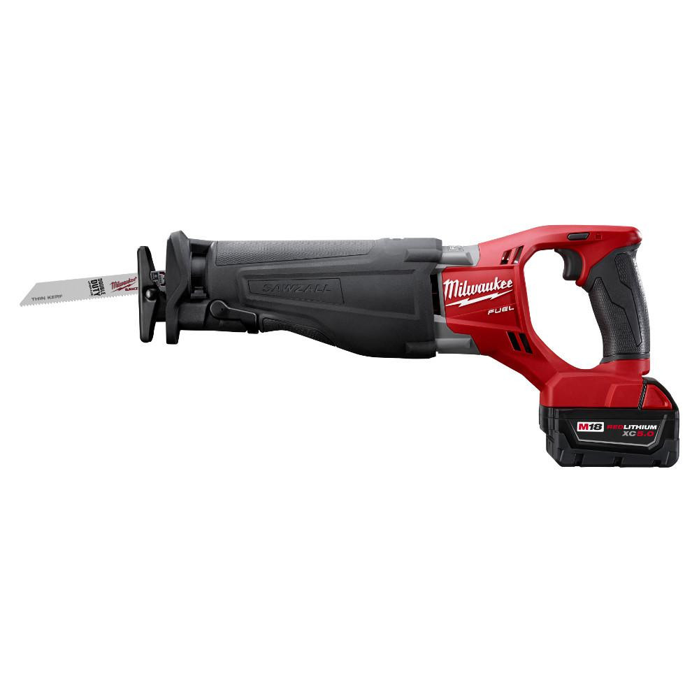 2026 Milwaukee M18 FUEL 18V borstelloze snoerloze combokit (10 gereedschappen) met (2) 5,0 Ah accu's, (1) oplader en (2) gereedschapstassen